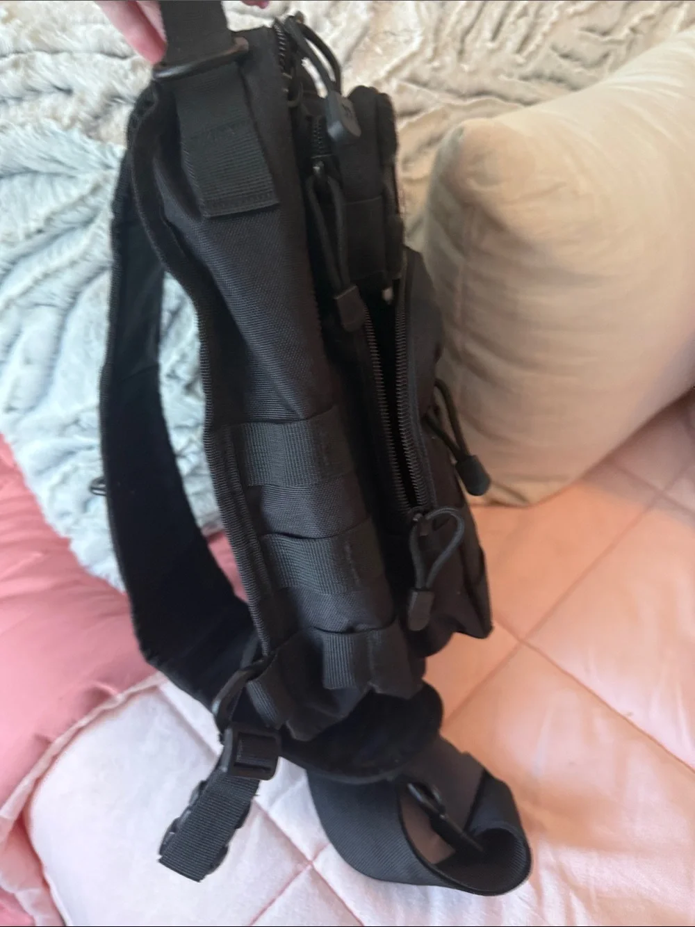 Tactical Black Men's 🎒 backpack - Compact Utility Carry
